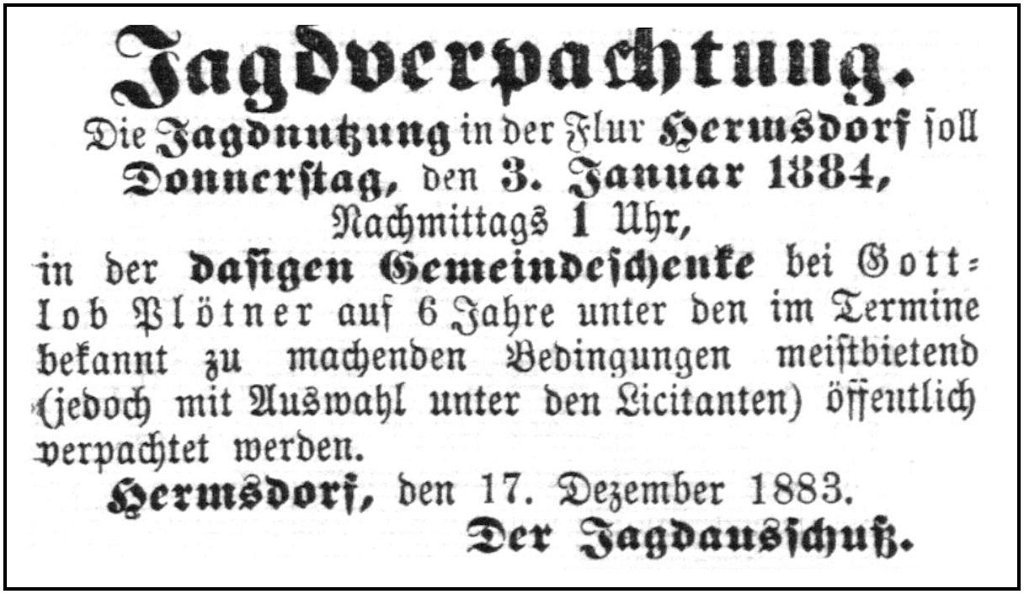 1883-12-17 Hdf Jagdverpachtung